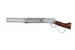 Winchester Randall "Mare's Leg" Silencer 1873 RS Gas Lever Action Full Wood & Metal Silver-Chrome by A&K